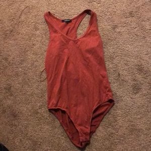 Burnt orange leotard